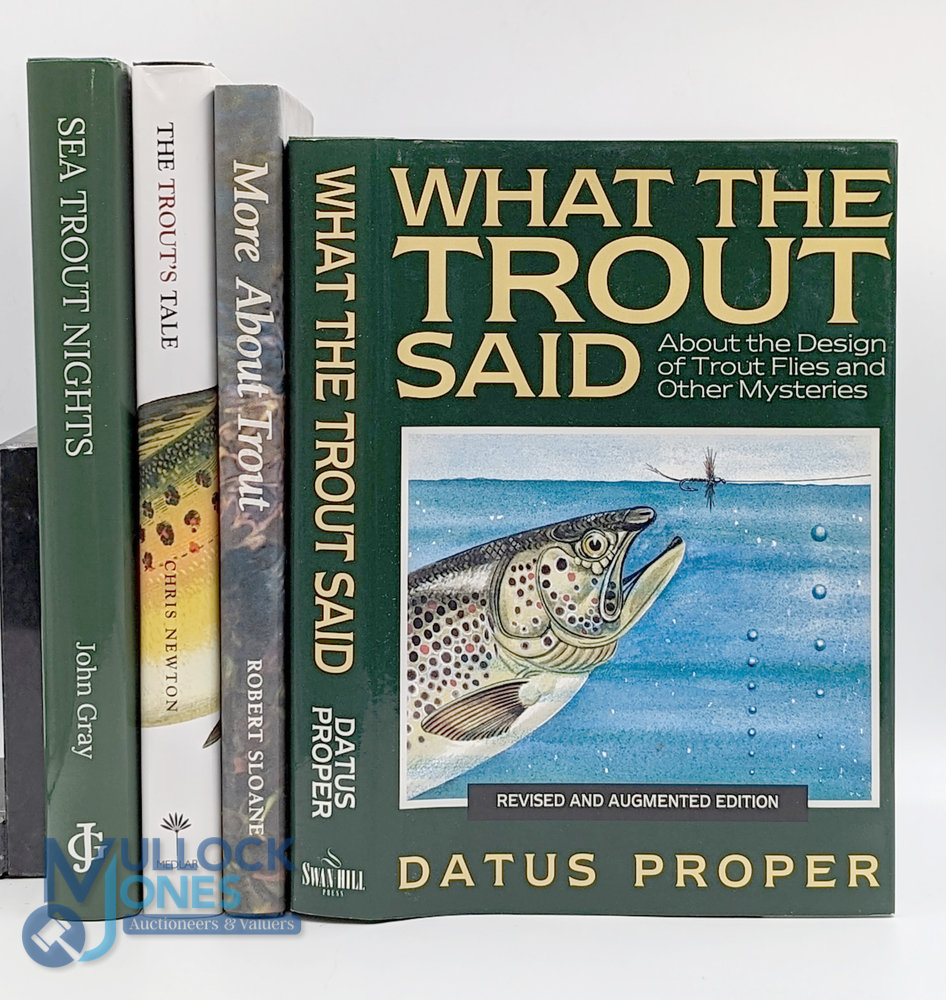 Trout Fishing Books Sea Trout Nights John Gray 2020, What the Sea Trout Said Datus Proper 1989, More