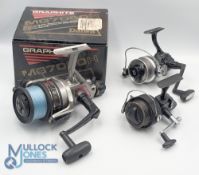 Daiwa MG 7050 H large graphite fixed spool reel, good bail, rear tensioner, original box with