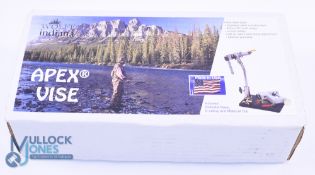 Wolf Indiana Apex Rotary Lever Vise with pedestal and 'C' clamp jaws, Looks very good in original