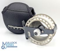 A fine and rare Lamson Waterworks Hard Alox F2 303 601 alloy trout super lightweight fly reel, 3 1/