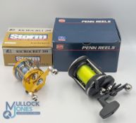 Penn USA 535 GS High Speed multiplier, 'T' counter balanced handle, on/off check, runs well,