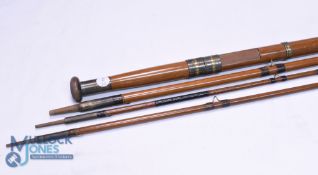 J Dickson Edinburgh Thistle Spilt Cane Rod 10ft line 6/7# G+