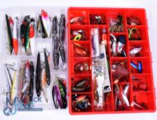 2x boxes of artificial baits: compartment box 14