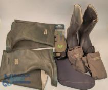 Pair of Fishing Booted Thigh Waders & Waterproof Accessories, the thigh waders are made by