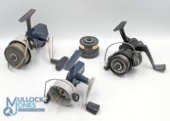 Abu Cardinal 55 spinning reel, full working bail, ratchet and drag, retains most original finish,