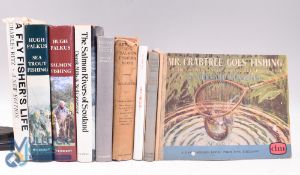 Nine Fishing Books - A Fly Fisher's Life 1965 Charles Ritz, Sea Trout Fishing 1981 Hugh Falkus,