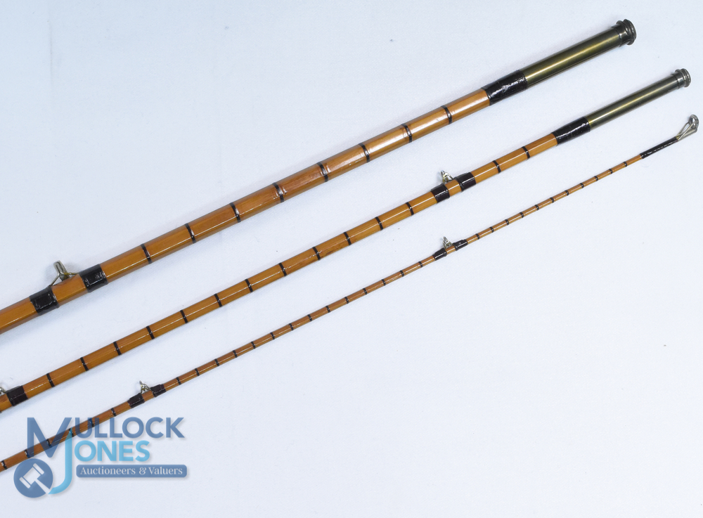 J J S Walker Bampton Makers, Alnwick split cane sea trout/light salmon fly rod No 30730 11ft 3pc 18" - Image 3 of 3