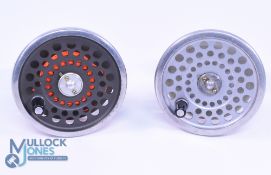 A pair of Hardy Bros Marquis 6 spare spools - both light use