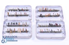 A pair of Richard Wheatley slim alloy pocket Kilroy fly tins 3.5