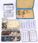 A collection of fly tins and boxes, as follows: Richard Wheatley top pocket fly tin, 3.5