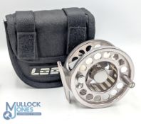 A scarce Loop Evotec FW 2168 5/7 alloy trout fly reel, 3 3/8