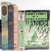 4 Period Fishing Books, BB Confessions of a Carp Fisher 2nd revised 1970, Tackle Making for