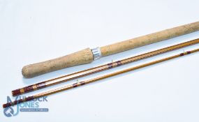 Bruce & Walker Hexograph Deluxe gold finish Bruce salmon fly rod 15ft 3pc line 9/11#, 24