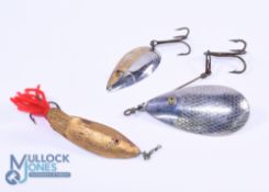 Large glass eye Canadian spoon, 3 1/4