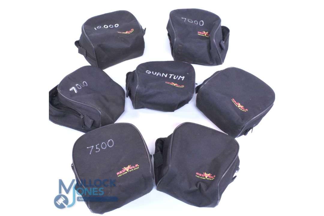 7x Red Wolf padded zip reel cases
