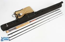 Daiwa Laxa SW carbon fly rod 10ft 4pc line 8#, alloy double uplocking reel seat with fighting butt