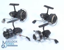 A collection of Mitchell fixed spool reels, all running well with good bails: 2x 325 RHW; 308 LHW;