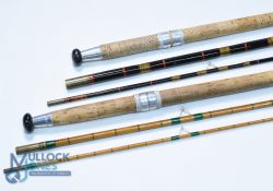 Poolson Redditch Black Panther match/float rod, whole cane with spliced split cane tip, 12ft 3pc 23