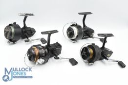 4x Mitchell fixed spool reels - features a Garcia Mitchell 320 model stamped 1117727 to foot, a