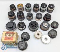 Mixed Selection of Spools (15) for fixed spool reels features Daiwa, Shimano, Maver, some earlier