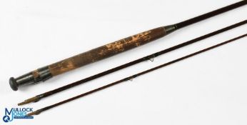 Hardy Alnwick greenheart trout fly rod No 42264 1898, 9' 3pc (tip 2
