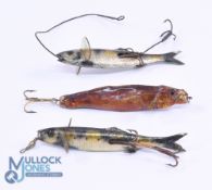 2x Pery Wadham celluloid nature baits, 4