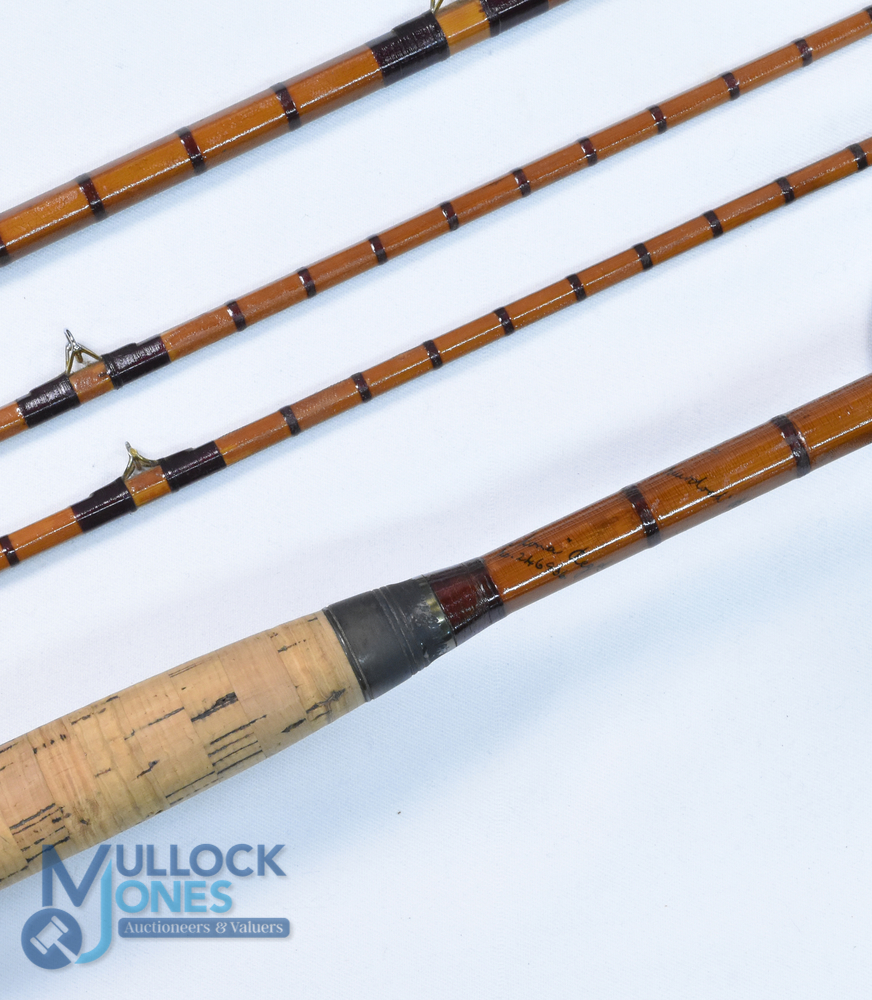 Hardy Alnwick "The Murdoch Rod" Palakona steel centre spinning rod 12ft 3pc with spare tip, 22" - Image 2 of 3