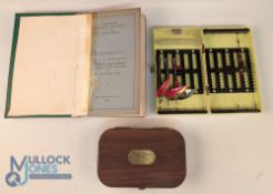 Richard Wheatley hard wood fly box 6.5