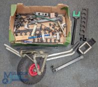 Fishing wheelbarrow wheel and other fishing box parts, rod rest spare parts, a good inflatable wheel