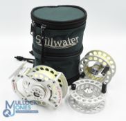 Airflow Balance 35 alloy fly reel with 2 spare spools, 3