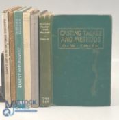 6 Period Fishing Books, to include Water of Golden Trout Country Charles McDermand 1946, By