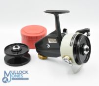 Abu Cardinal 77 saltwater proof fixed spool reel with cased spare spool, good bail, rear