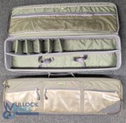 Pair of Orvis carry-on Fly Rod and Reels Cases, padded cases with sections for reels, rods,