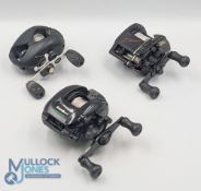 Abu Ambassadeur Mag Plus XT Baitrunner, twin handles, side tensioner, light use, runs well;