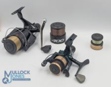 Masterline Jon Wilson Ideal 4000 fixed spool reel with spare spool, good bail, rear tensioner,