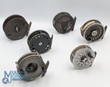 A collection of fly reels, as follows: LC 60 cassette 3 1/4