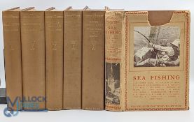 6 The Lonsdale library Fishing books, to include River Management, Sea Fishing x2 one with a D/J,