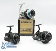 Allcocks Redditch Delmatic Mk 2 fixed spool reel, good bail, spool tensioner, light use, runs