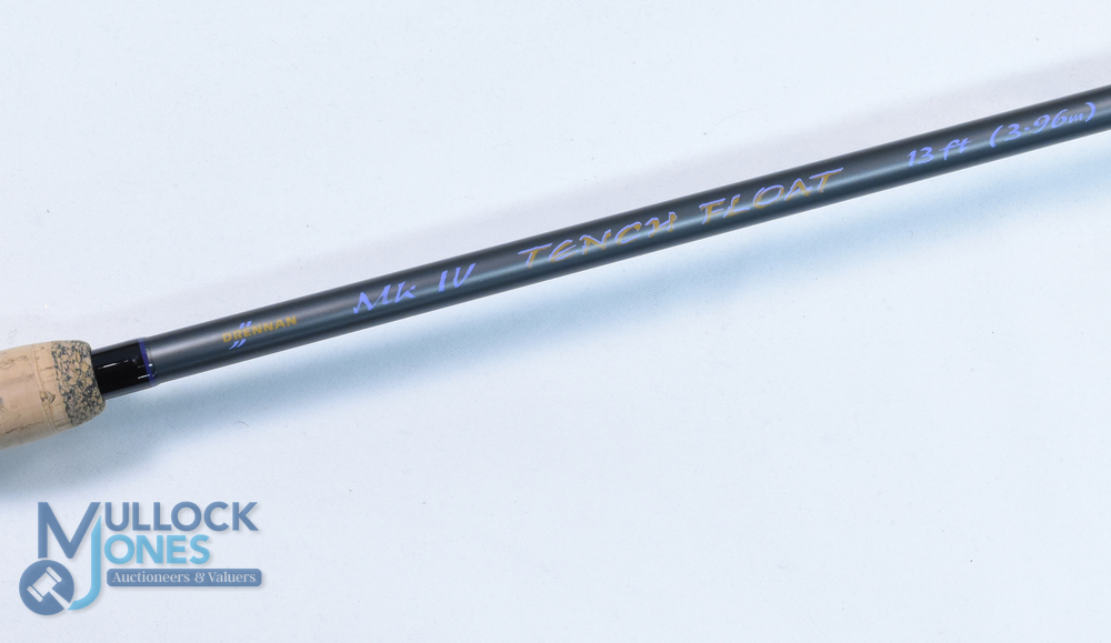 A fine Drennan Mk IV carbon Tench float rod 13ft 3pc 8oz test curve to 2 3/4 lb, power play - Image 2 of 3