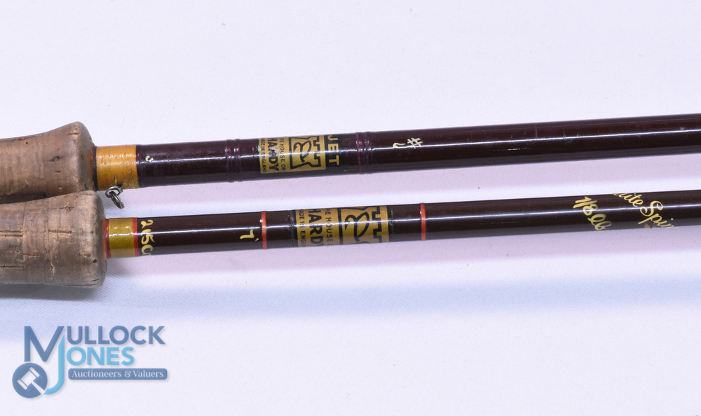 Hardy "Jet" fibatube trout fly rod 9ft 2pc, line 6#, alloy reel seat, agate butt ring, MCB. Hardy - Image 2 of 3