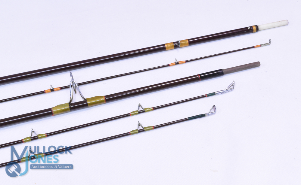 Hardy "Jet" fibatube trout fly rod 9ft 2pc, line 6#, alloy reel seat, agate butt ring, MCB. Hardy - Image 3 of 3