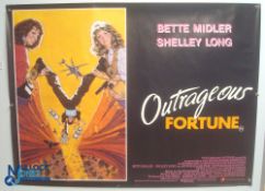Original Movie/Film Poster – 1987 Outrageous Fortune 40x30