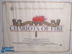 Original Movie/Film Poster – 1981 Chariots of Fire 40x30