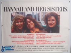 Original Movie/Film Poster – 1986 Hannah and Her Sisters 40x30