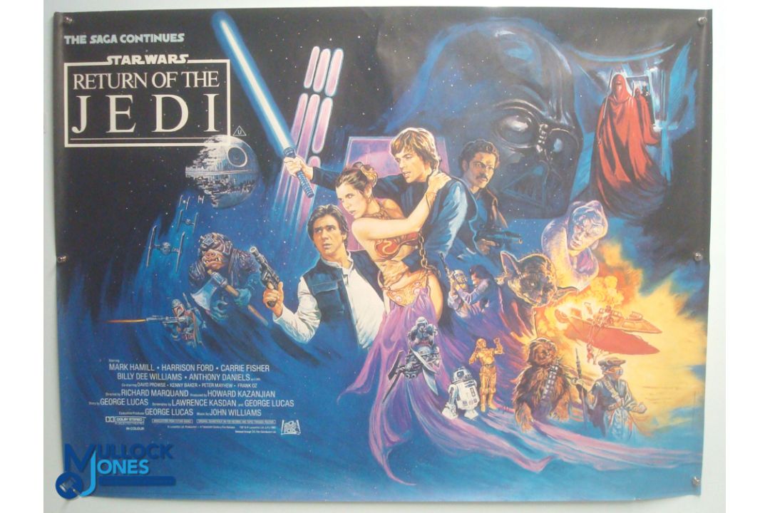 Original Movie/Film Poster – 1983 Star Wars Return of the Jedi 40x30" approx. kept rolled, creases