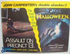 Original Movie/Film Poster – 1976/1978 Assault on Precinct 13 & Halloween 40x30