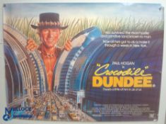 Original Movie/Film Poster – 1986 Crocodile Dundee 40x30