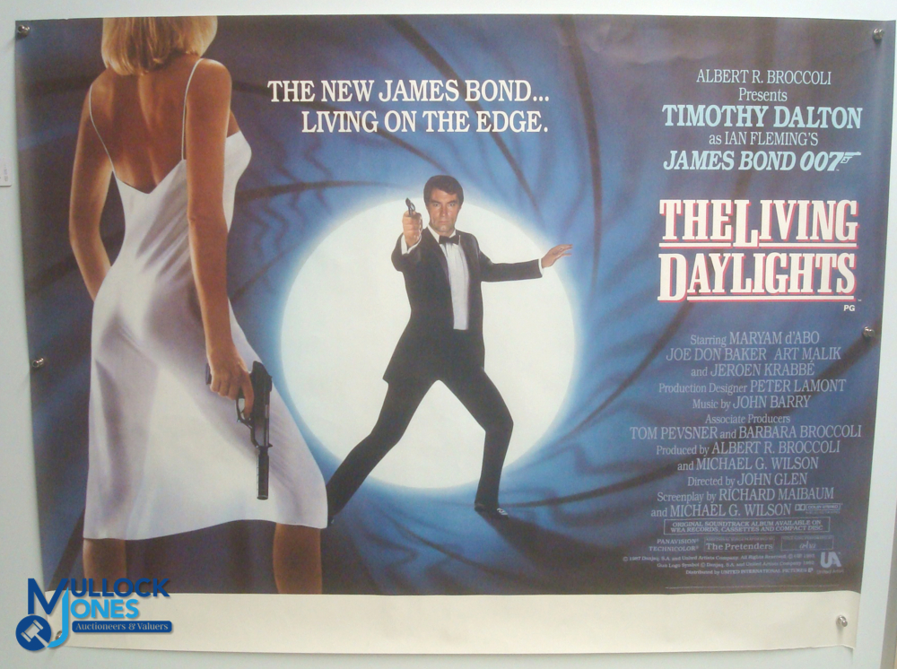 Original Movie/Film Poster – 1987 James Bond The Living Daylights 40x30" approx. kept rolled,