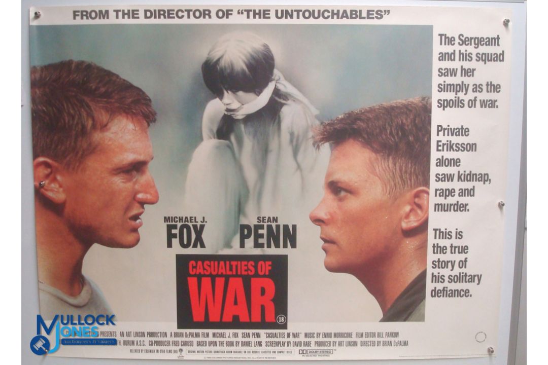 Original Movie/Film Poster – 1990 Casualties of War 40x30" approx. kept rolled, creases apparent, Ex