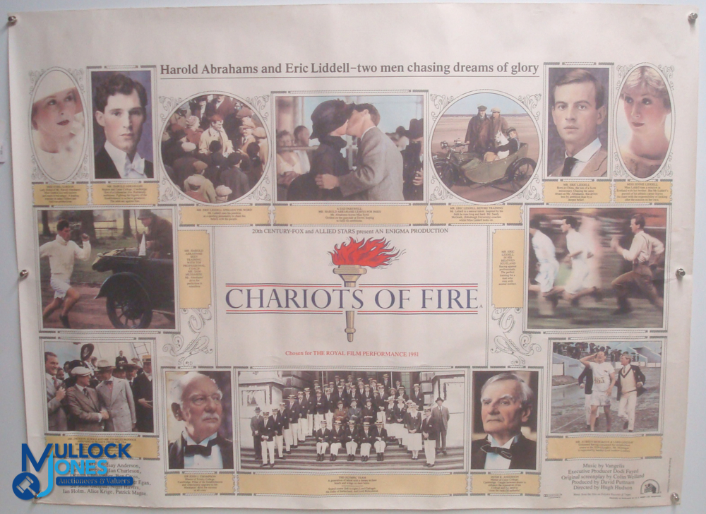 Original Movie/Film Poster - 1981 Chariots of Fire 40x30" approx. kept rolled, creases apparent,